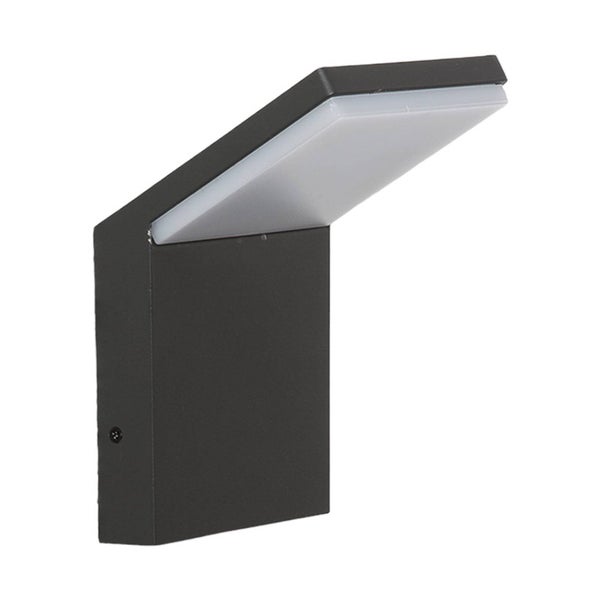 Lucande LED Wandleuchte außen Nevio (spritzwassergeschützt (Modern) in Schwarz aus Aluminium (1 flammig, ) - Außenwandleuchten Wandlampe Led Außenlampe Outdoor für Außenwand/Hauswand