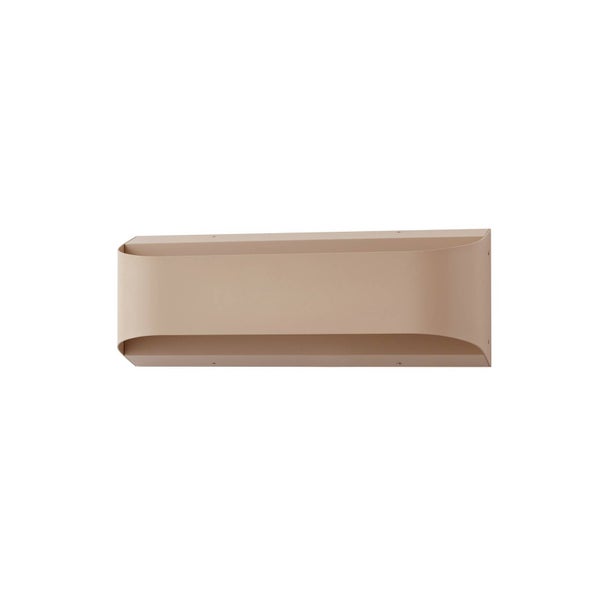Lindby LED Wandleuchte außen Lenore (spritzwassergeschützt (Modern) in Creme aus Aluminium (1 flammig, ) - Außenwandleuchten Wandlampe Led Außenlampe Outdoor für Außenwand/Hauswand