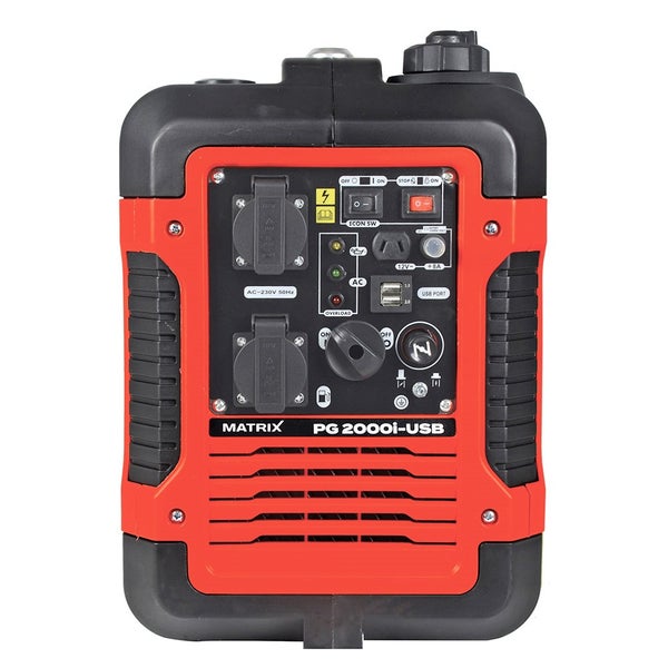 Inverter Stromerzeuger Matrix PG 2000i-USB – Benzin, 2000 Watt, leise, mobil