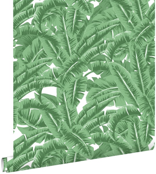 Tapetenrolle mit Bananenblattmuster