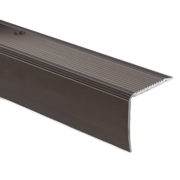 FLOORDIREKT Stufenkantenprofil Integral - Eckig und Selbstklebend - Bronze - 3 x 3,5 x 100cm