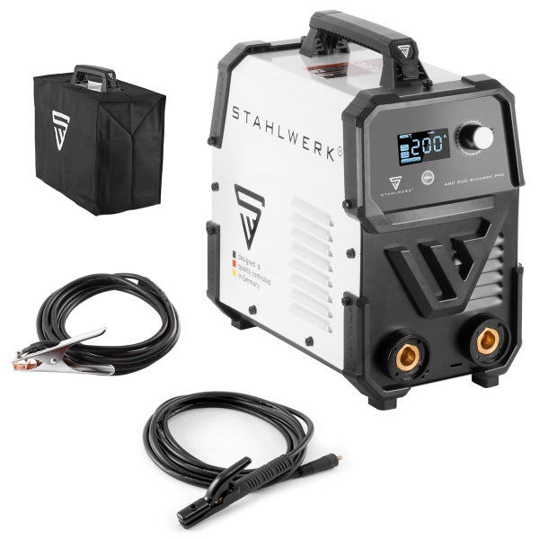 STAHLWERK Schweißgerät ARC 200 Synergic Pro MMA Lift TIG IGBT Inverter 200 A