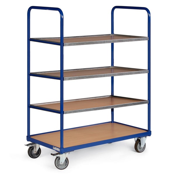 Etagenwagen mit vier Ebenen und Rollen