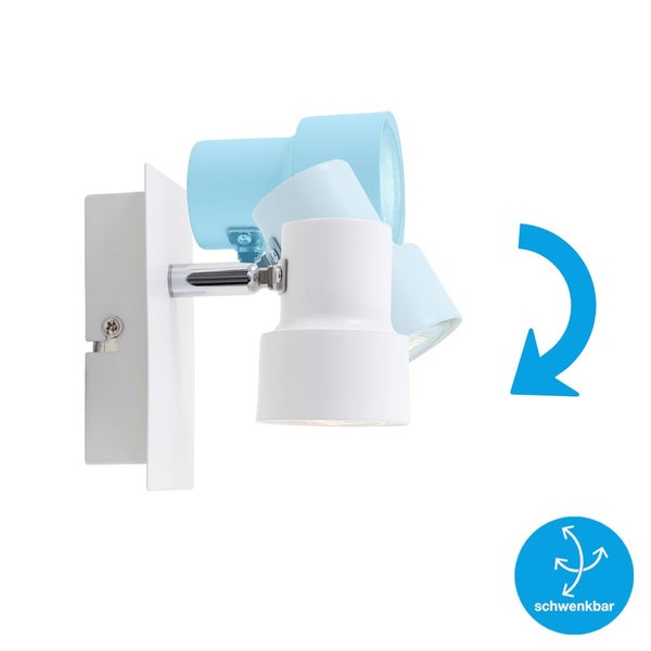 LED Wandspot Spotleuchte 1-flammig GU10 dreh- und schwenkbar 5W Briloner