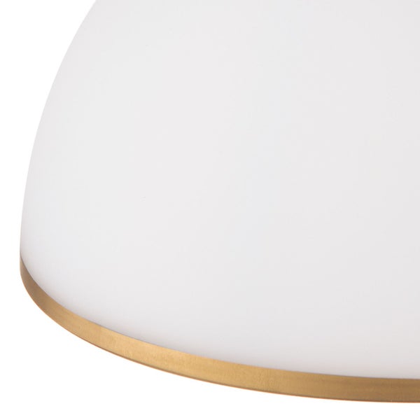 Hängeleuchte Old Style 33cm antik Milchglas
