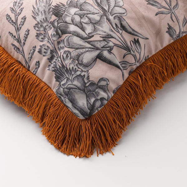Moti 30x50 Kissenbezug - Mit Blumenmuster 30x50 cm, Beige