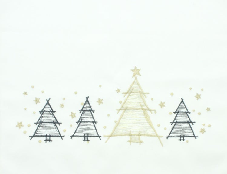 FRANK FLECHTWAREN | Tischläufer Weihnachtsbäumchen, POLYESTER, 40 x140 cm