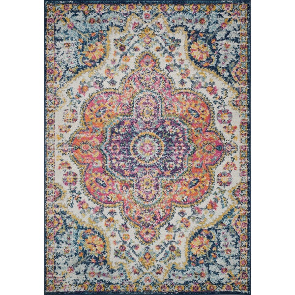 Vintage Orientalischer Teppich Mehrfarbig/Rosa 120x170 cm JULIA