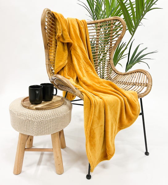 Wohndecke Sidney - Gelb 140x180 cm
