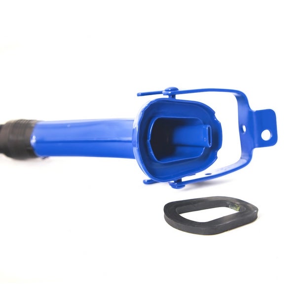 Blauer Ansaugstutzen mit Dichtung