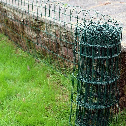 PROREGAL Drahtzaun, Drahtnetz Gardenet 40cm, L-25m, PVC, dekorativ