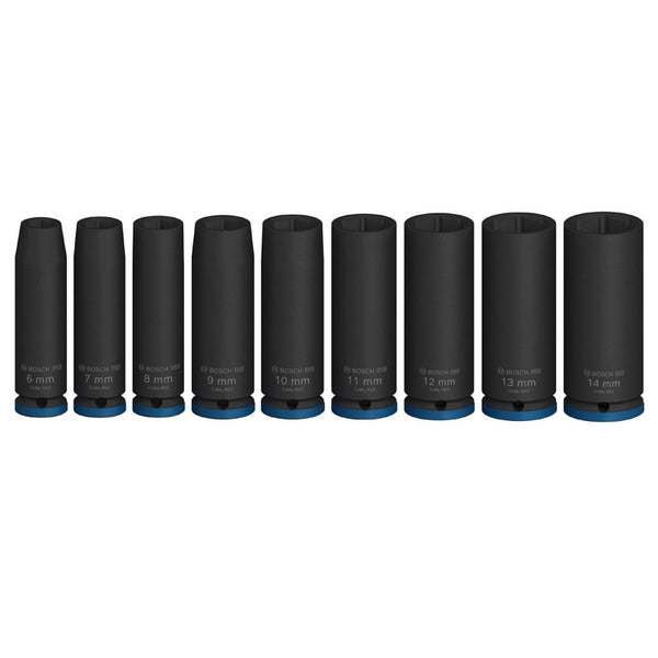Bosch PRO Impact Socket Set 1/4 tief 9‑tlg. - 2608003035