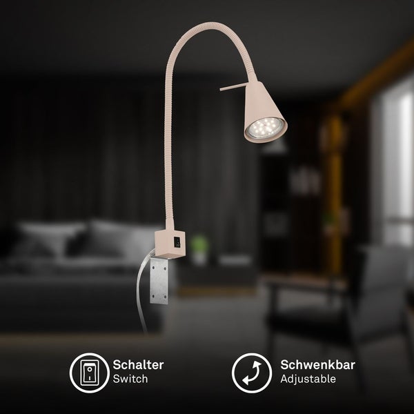 LED Wandleuchte innen LED Wandlampe Bettleuchte Leselampe Schwenkbar