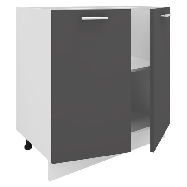 Küchenschrank B 80 cm Unterschrank Drehtüren Esilo