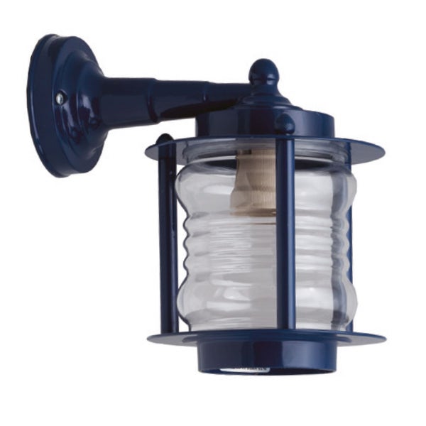 Wandleuchte mit Glasbehälter für den Außenbereich