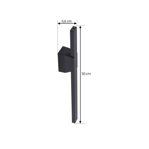 Lindby LED Wandleuchte außen Sakari (spritzwassergeschützt (Modern) in Schwarz aus Aluminium (1 flammig, ) - Außenwandleuchten Wandlampe Led Außenlampe Outdoor für Außenwand/Hauswand