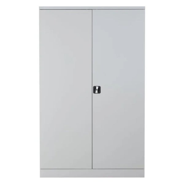 PROREGAL Stahlschrank Bee 5 Fachböden HxBxT 195 x 120 x 60 cm Pulverbeschichtetes & Verstärktes Fachbodenmaterial Grau & Grau