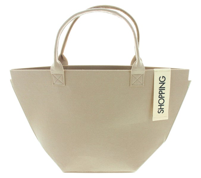 FRANK FLECHTWAREN | Filztasche Shopping, POLYESTER, TEXTIL, 56 x 15 x 35 cm