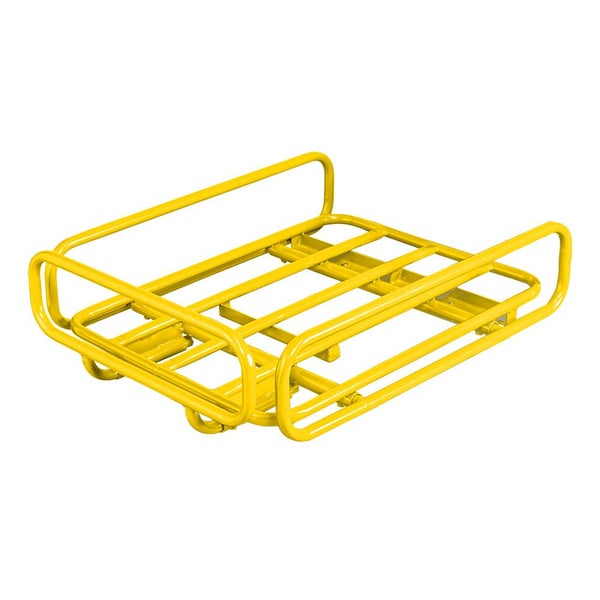 Gelbe Sackkarrenmulde aus Metall