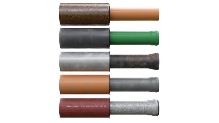 CRASSUS Kombiadapter CKA 75/70 | 50/40, CRA10013, innenliegender Adapter zur Verbindung und Reduzierung zweier Abwasserrohre von unterschiedlichen Außen- bzw. Innendurchmessern