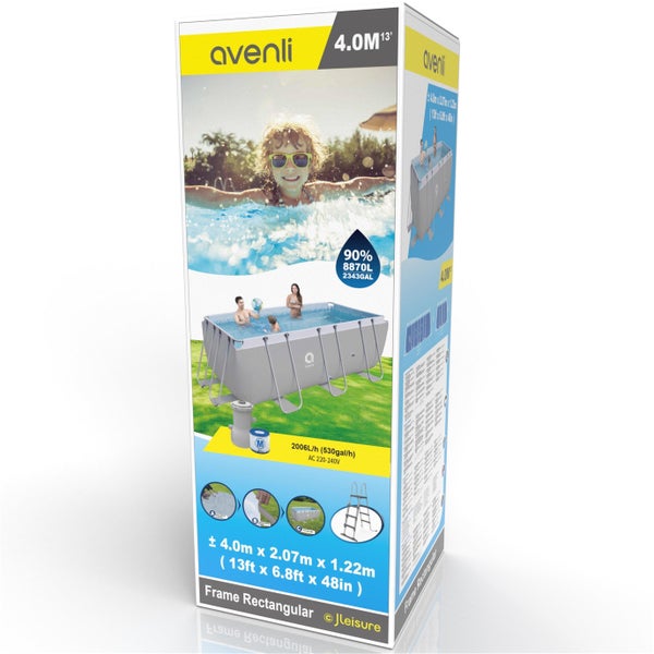 Avenli Frame Pool Verpackung, rechteckig, 4,0 Meter