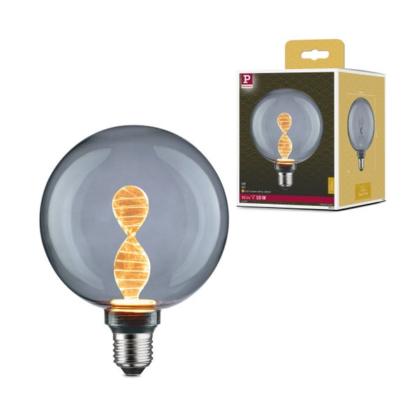 Inner Glow Edition LED Globe Helix E27 230V 90lm 3,5W 1800K Rauchglas