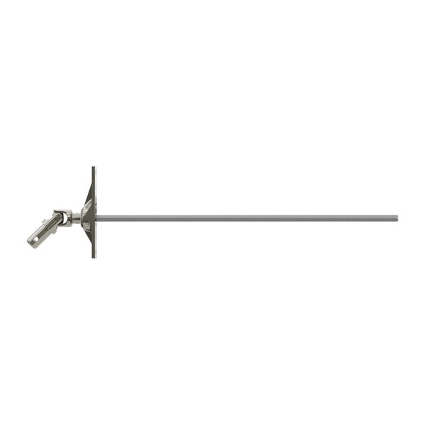 Geiger Gelenklager 45°- G002 | Grundplatte 22 x 85 mm | Kurbelzapfen 11,9 mm | 6 mm Sechskant - Länge 300 mm