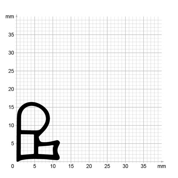 DIWARO. | Stahlzargendichtung SZ205 | beige | 5 Meter
