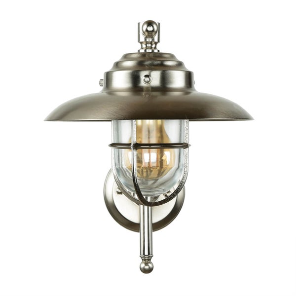 Wandleuchte aus Metall und Glas für den Innenbereich