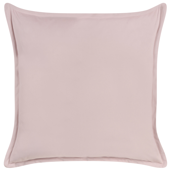 Dekokissen EUSTOMA Samtstoff 60 x 60 cm Rosa Ohne Muster