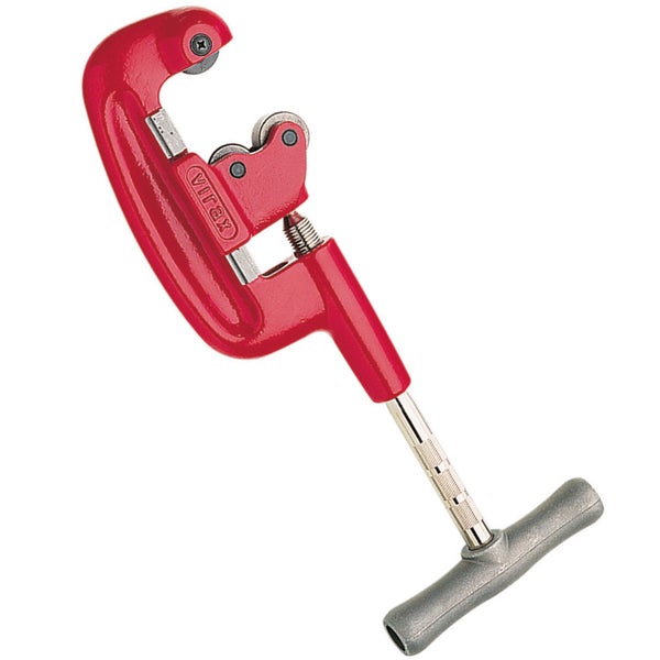 Virax Rohrabschneider für Metallrohre mit T-Griff.