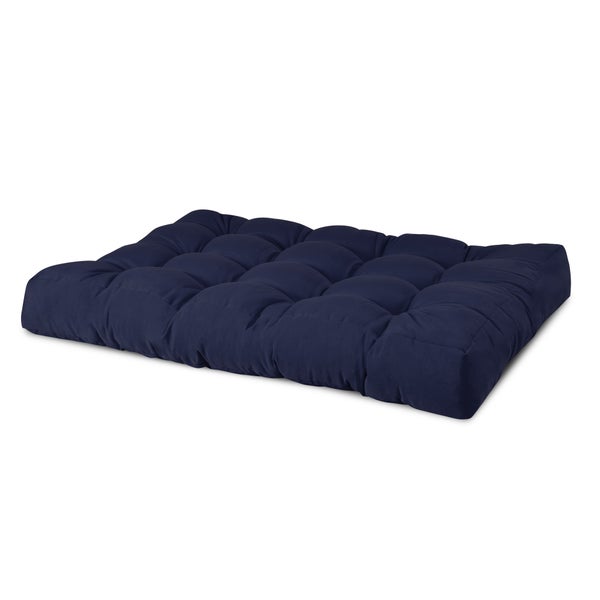 Beautissu ECO Style Palettenkissen Sitz 120x80x15cm Dunkelblau