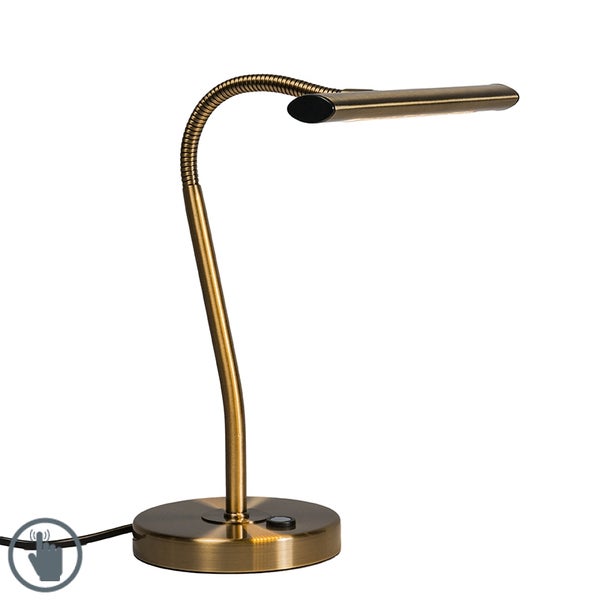 Art Deco Bronze Tischlampe inkl. LED - Tableau