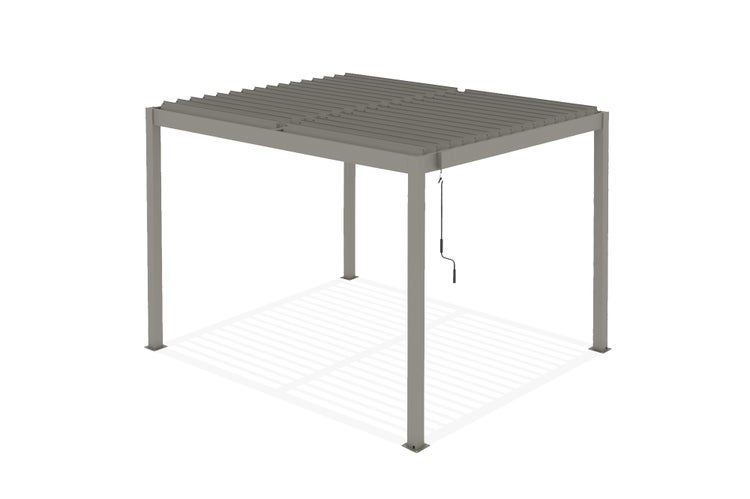 Detailansicht einer braunen Badematte mit geometrischem Muster