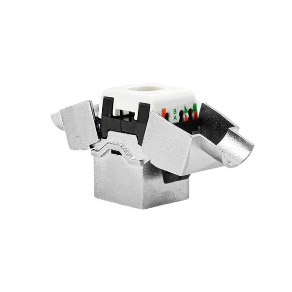 ProfiPatch Keystone RJ45 Jack Modul Cat8 Buchse 40 Gigabit STP Netzwerk Adapter LAN für Patchpanel, Netzwerkdose, Verlegekabel