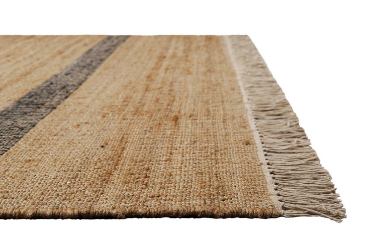 Handwebteppich Braun Grau aus Naturfaser Vante Green Looop 160x230 cm