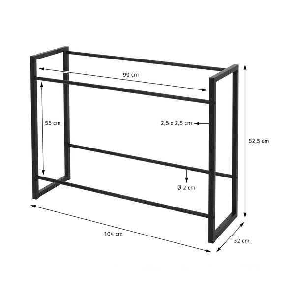 ML-Design 3er Set Getränkekistenregal für 6-8 Kisten, 104x32x82,5 cm, aus Stahl, freistehend, Standregal für Getränkekisten, Getränkeregal Kastenregal Kistenregal Bierkistenregal Getränkekistenständer