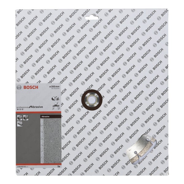 Bosch Diamanttrennscheibe Standard for Abrasive, 350 x 20,00+25,40 x 2,8 x 10 mm -2608602621