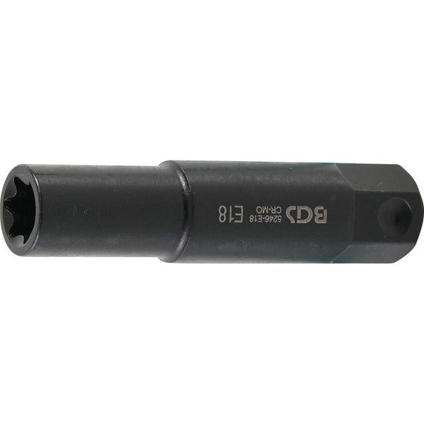 BGS Steckschlüssel-Einsatz E-Profil extra lang Antrieb Außensechskant 22 mm SW E18 - 5246-E18