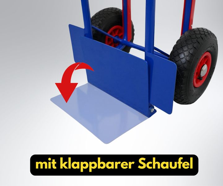 Sackkarre mit klappbarer Schaufel