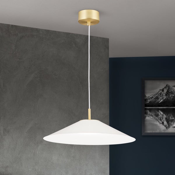 LED Hängeleuchte Gourmet Ø 35 cm Weiß 3000K 22W 1700lm