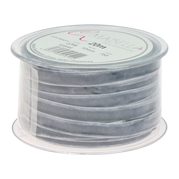 Dekorband aus Samt, 10 mm breit, 20 m lang