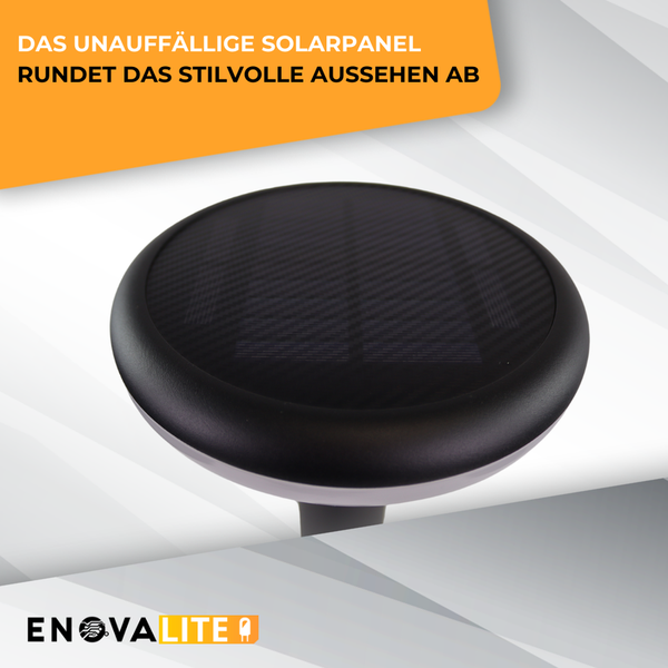 Runde Solarleuchte für den Garten