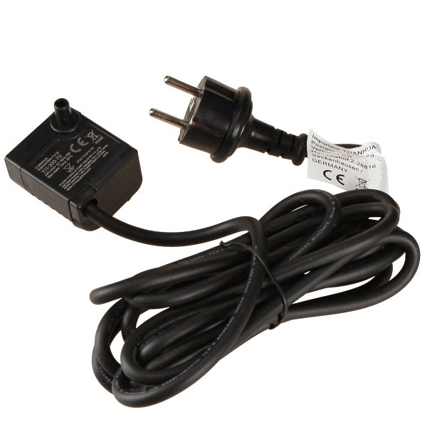 Pumpe mit Stecker und Kabel