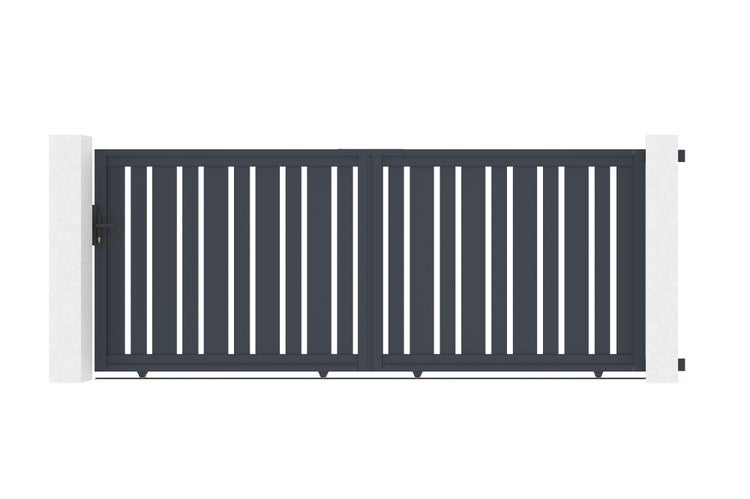 Schiebetor aus aluminium 3,5m VEYMONT 350C140