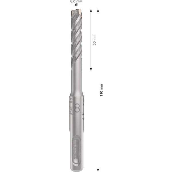 Bosch PRO SDS plus-5X Hammerbohrer 8 x 50 x 110 mm - 2608833788