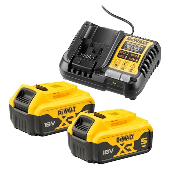 Gelb-schwarzes DeWALT Rollmaßband Tough Series, 5 Meter, mit robustem Gehäuse.