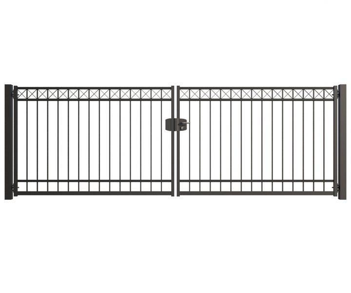 Doppelflügeltor aus Metall für den Garten