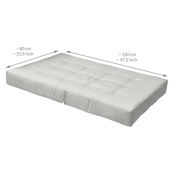 Beautissu ECO Elements Palettenkissen Sitz + Rücken Hellgrau (1tlg)