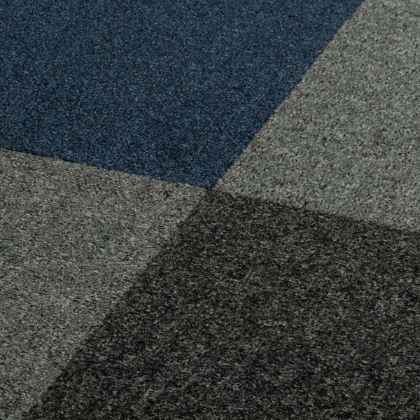 Nadelvlies Teppichfliesen in 50 x 50 cm dunkelgrau ideal für Büro Teppichfliesen selbstliegend anthrazit robust